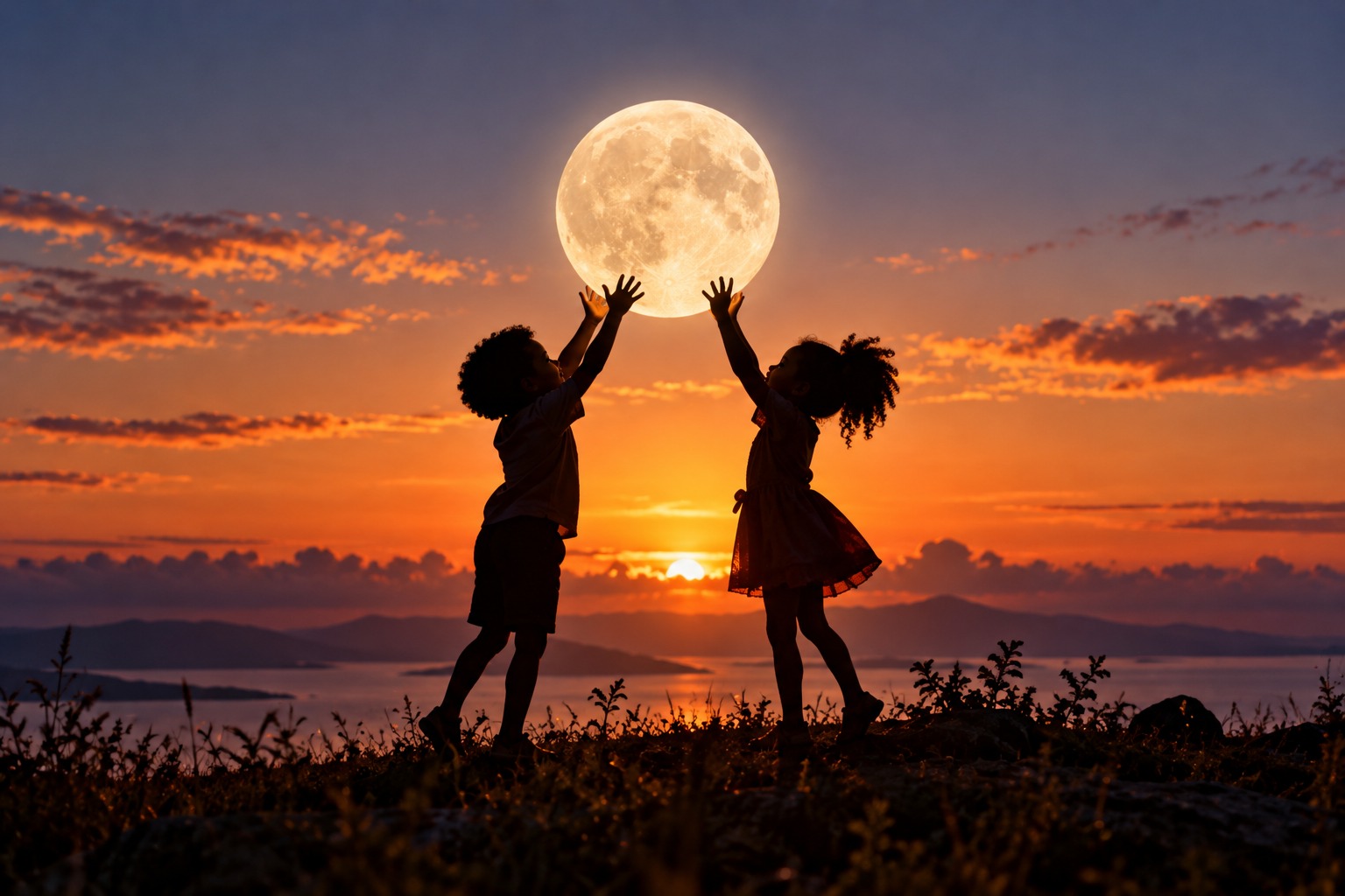 Two children turn an impossible dream into a shared moment.